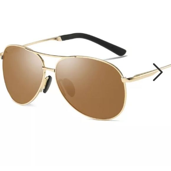 🌞POLARIZED UNISEX PILOTS SUNGLASSES 🕶  w case Gold frame gradient lense - Picture 3 of 10